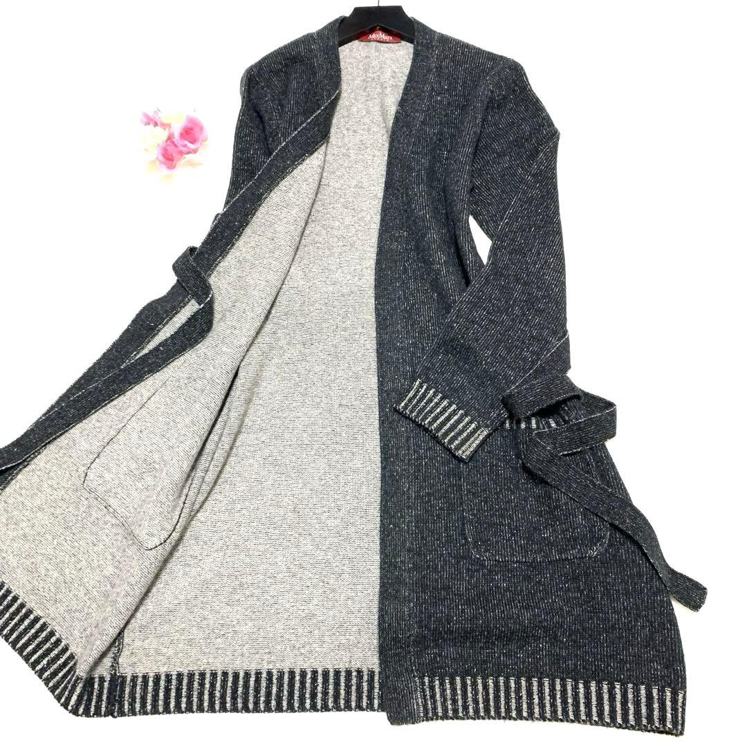 ★ サマンサドレミ様　マックスマーラベルテッドニットコート❤︎カシミヤ❤︎ふわふわL