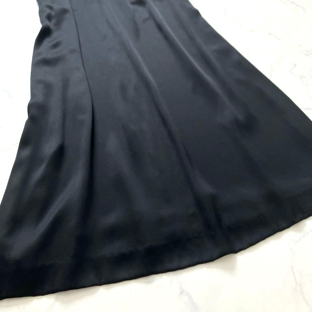 上品艶✨ラルフローレン シルク100％ サテン ロングスカート 美シルエット