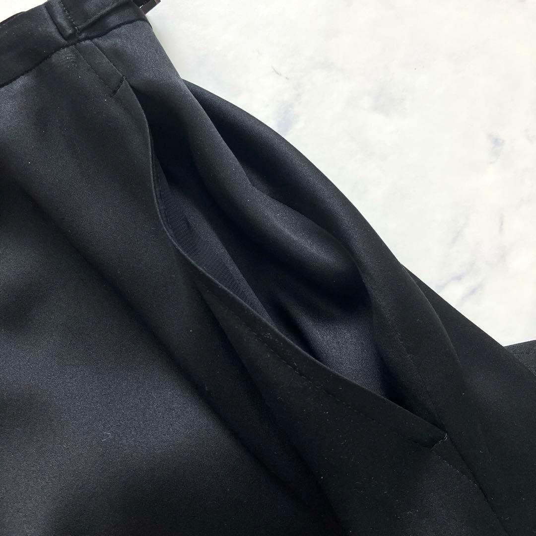 上品艶✨ラルフローレン シルク100％ サテン ロングスカート 美シルエット