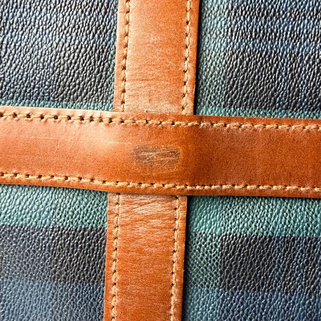 ポロラルフローレン ボストンバッグ 大 2WAY チェック PVCレザー