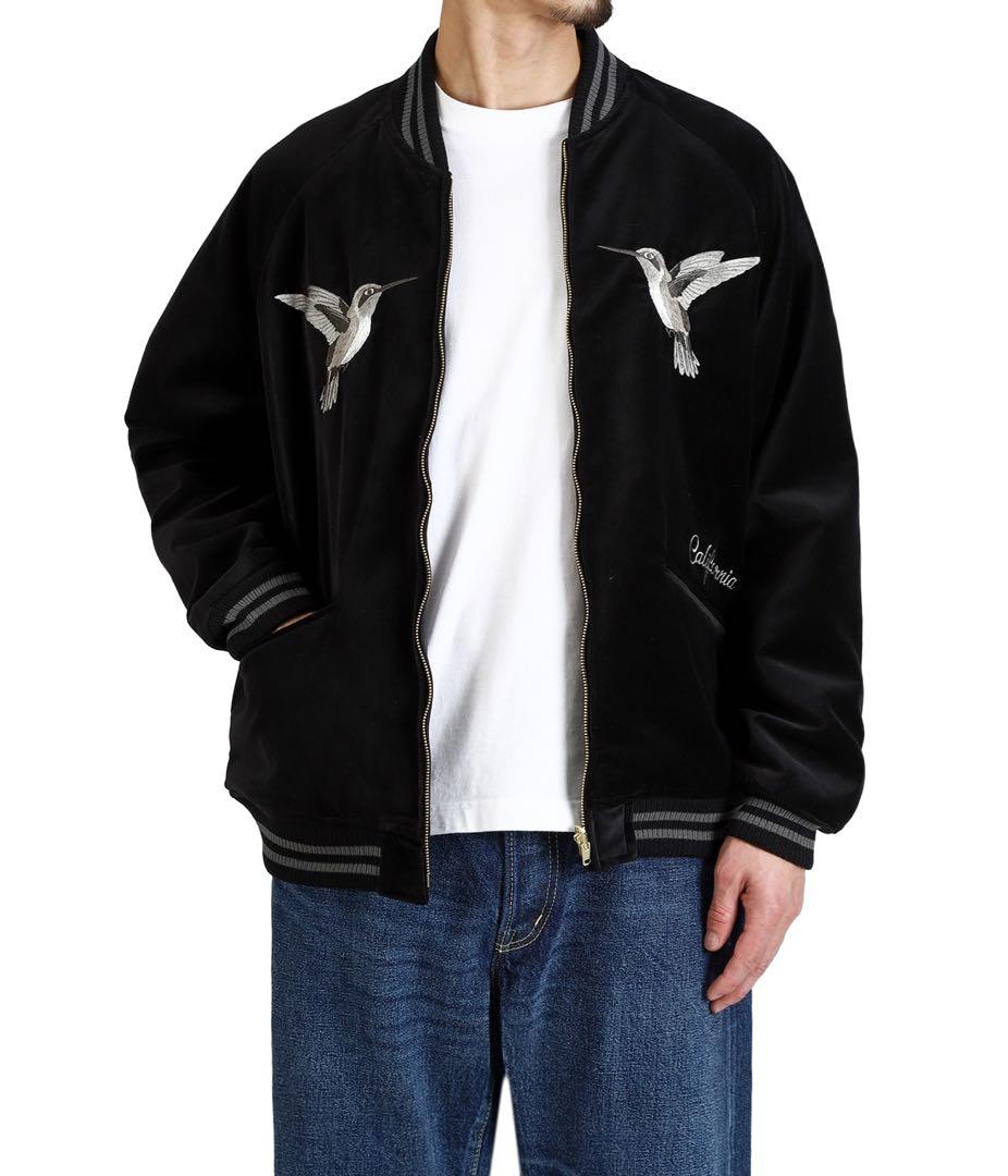 スタンダードカリフォルニア スカジャン スタジャン スーベニアジャケットM黒