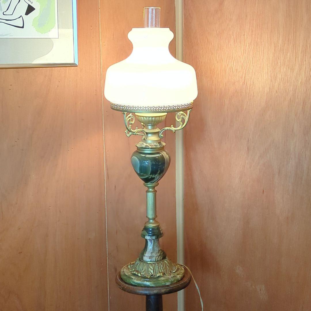 ヴィンテージ　フロアスタンド ランプ ◆オニキス　アンティーク　日本製