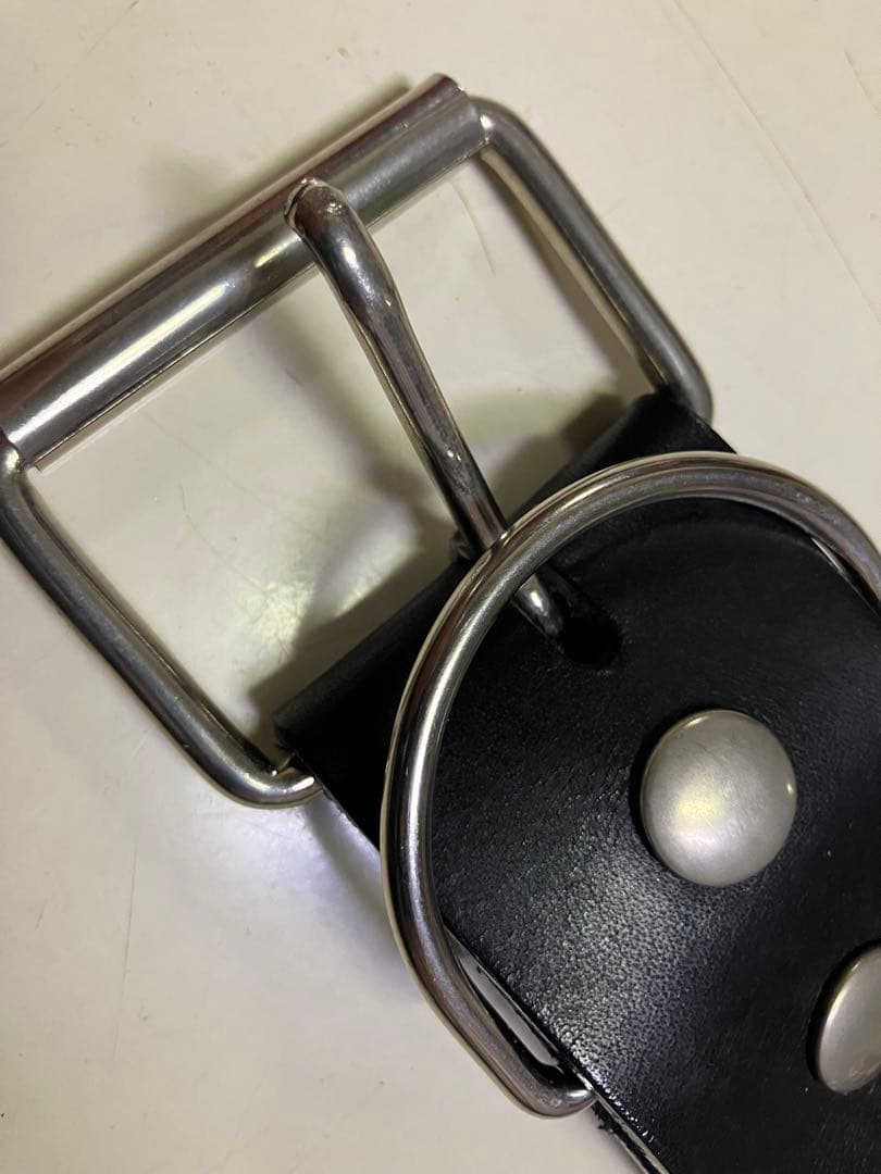 666・シドリングベルト・ブラックレザー・Lサイズ