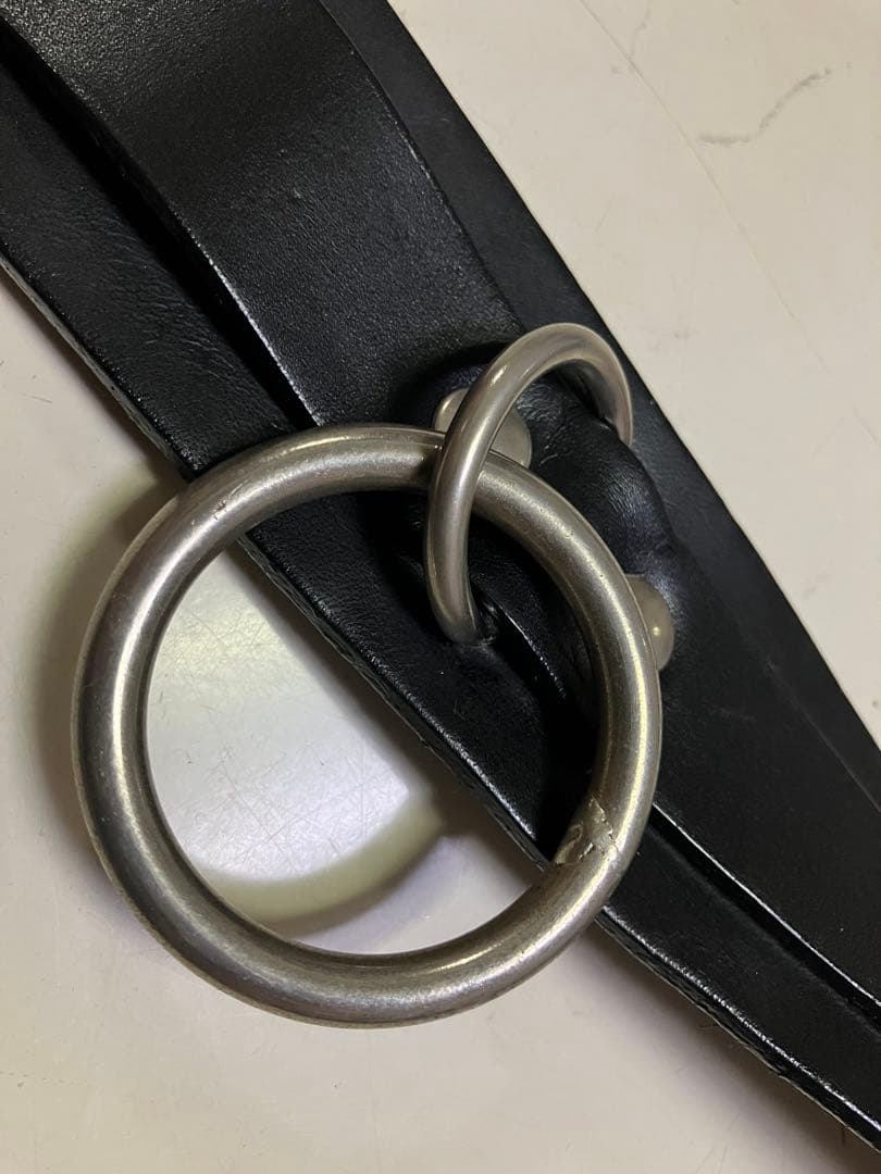 666・シドリングベルト・ブラックレザー・Lサイズ