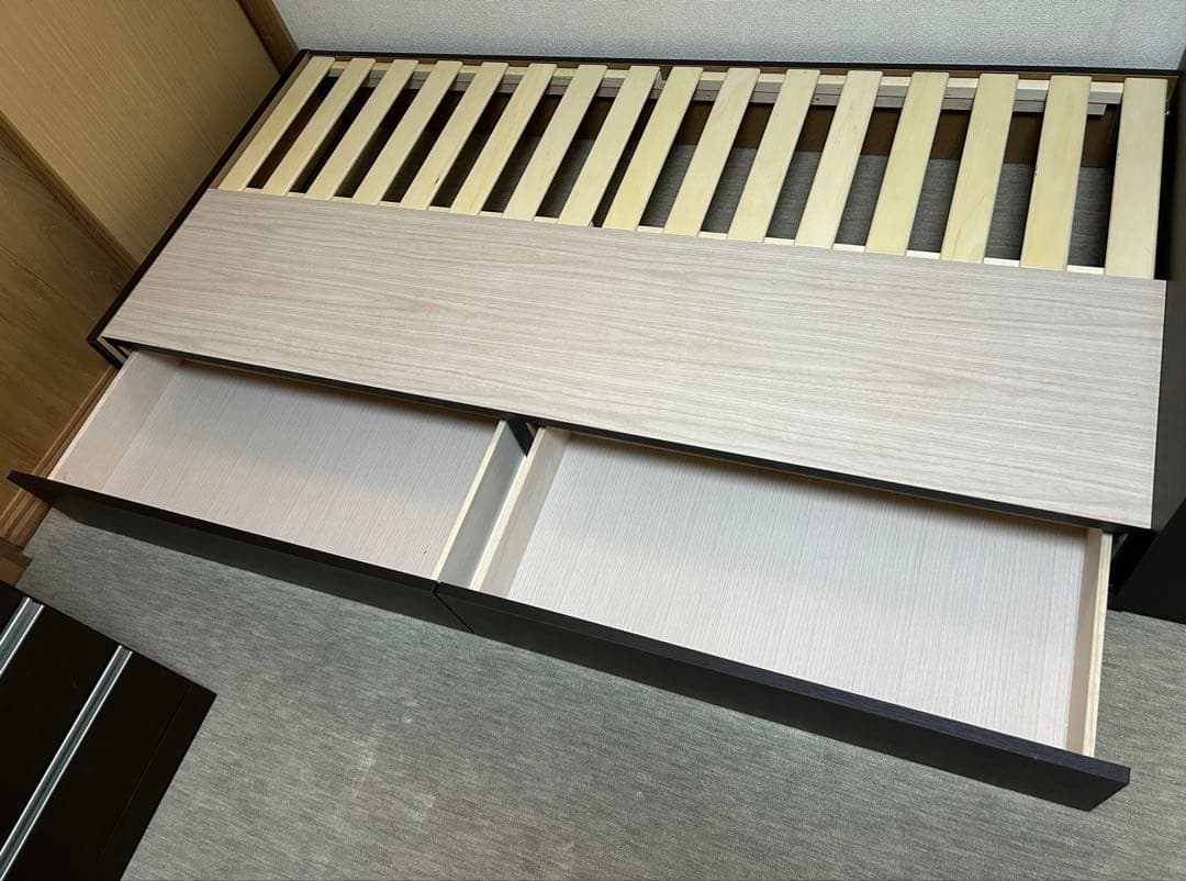 ベッドフレーム 収納 ライト付き