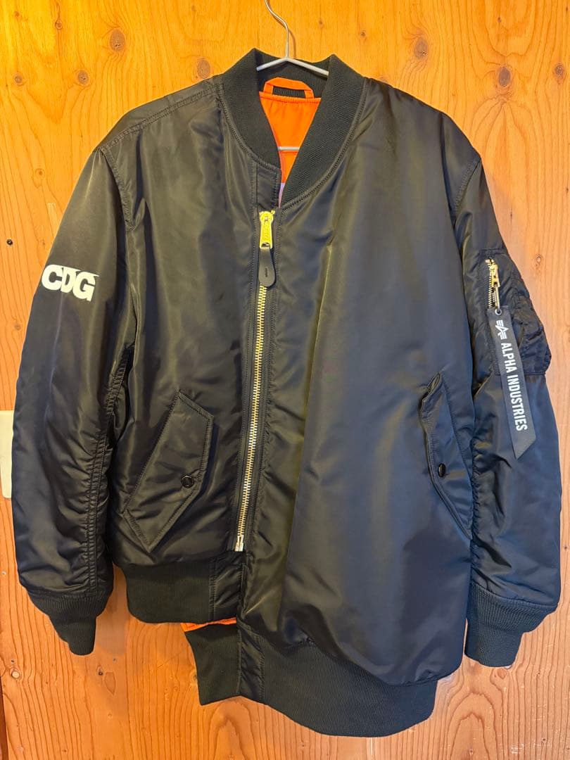 CDG×アルファMA-1ジャケット サイズS