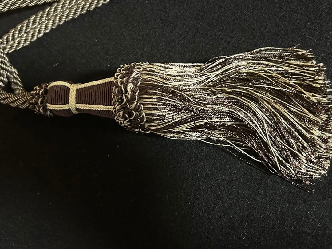 オーダーカーテン ２枚　タッセル２本 新品未使用品