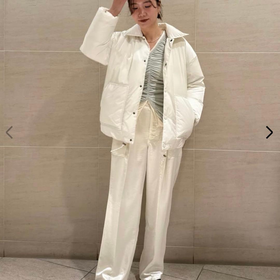 ステンカラーリサイクルダウン　MIESROHE anuke ダウン　アンヌーク