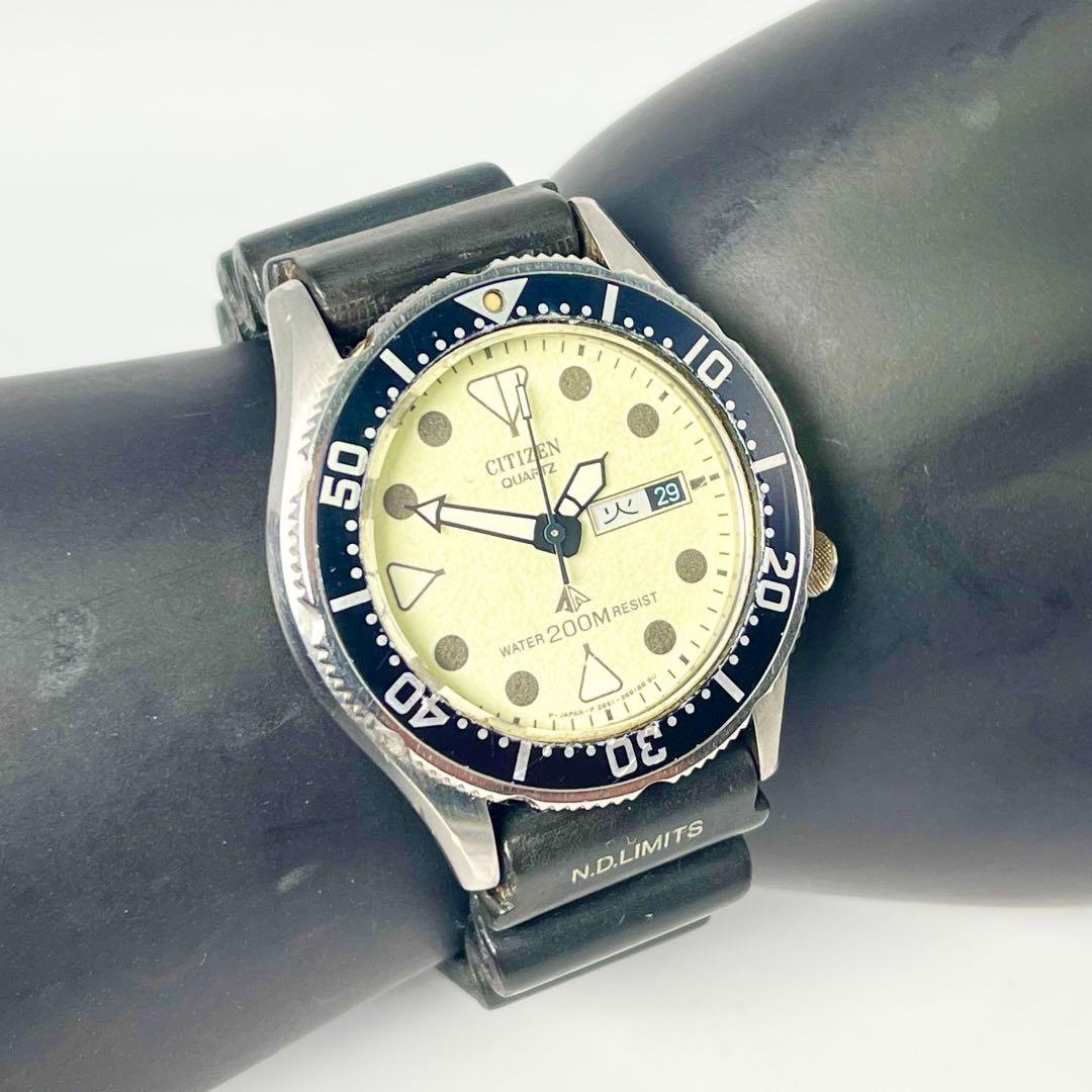 【美品/稼働✨】シチズン ダイバーズ ウォッチ 2851-266056 腕時計