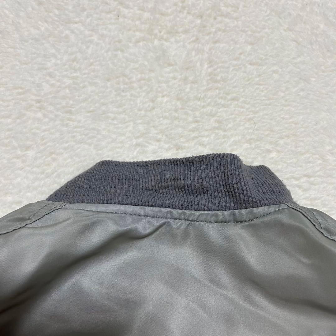 希少色 90s USA製 ALPHA MA-1 フライトジャケット グレー M