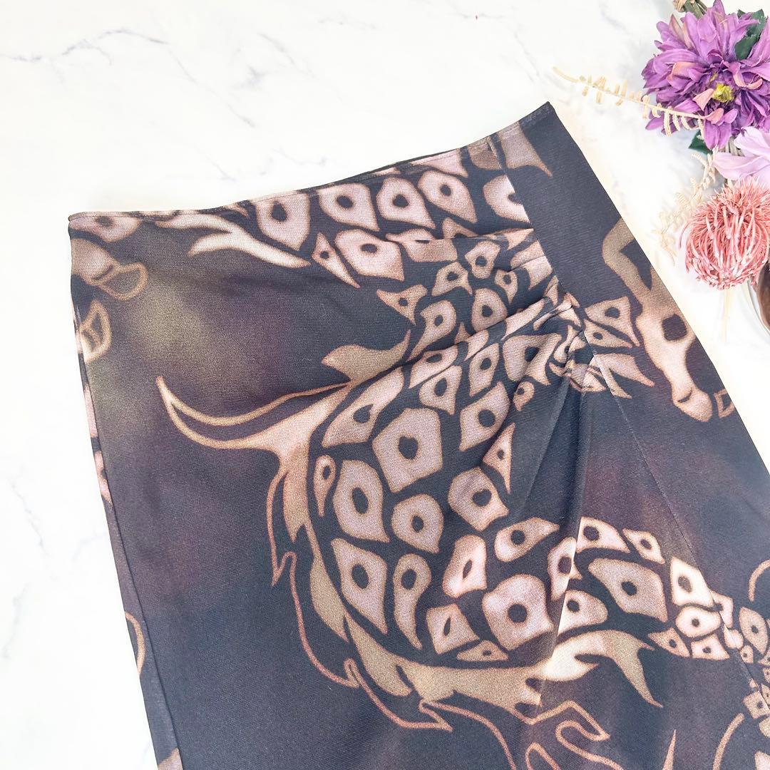 VIVIENNE TAM ヴィヴィアンタム パワーネットスカート 総柄 日本製