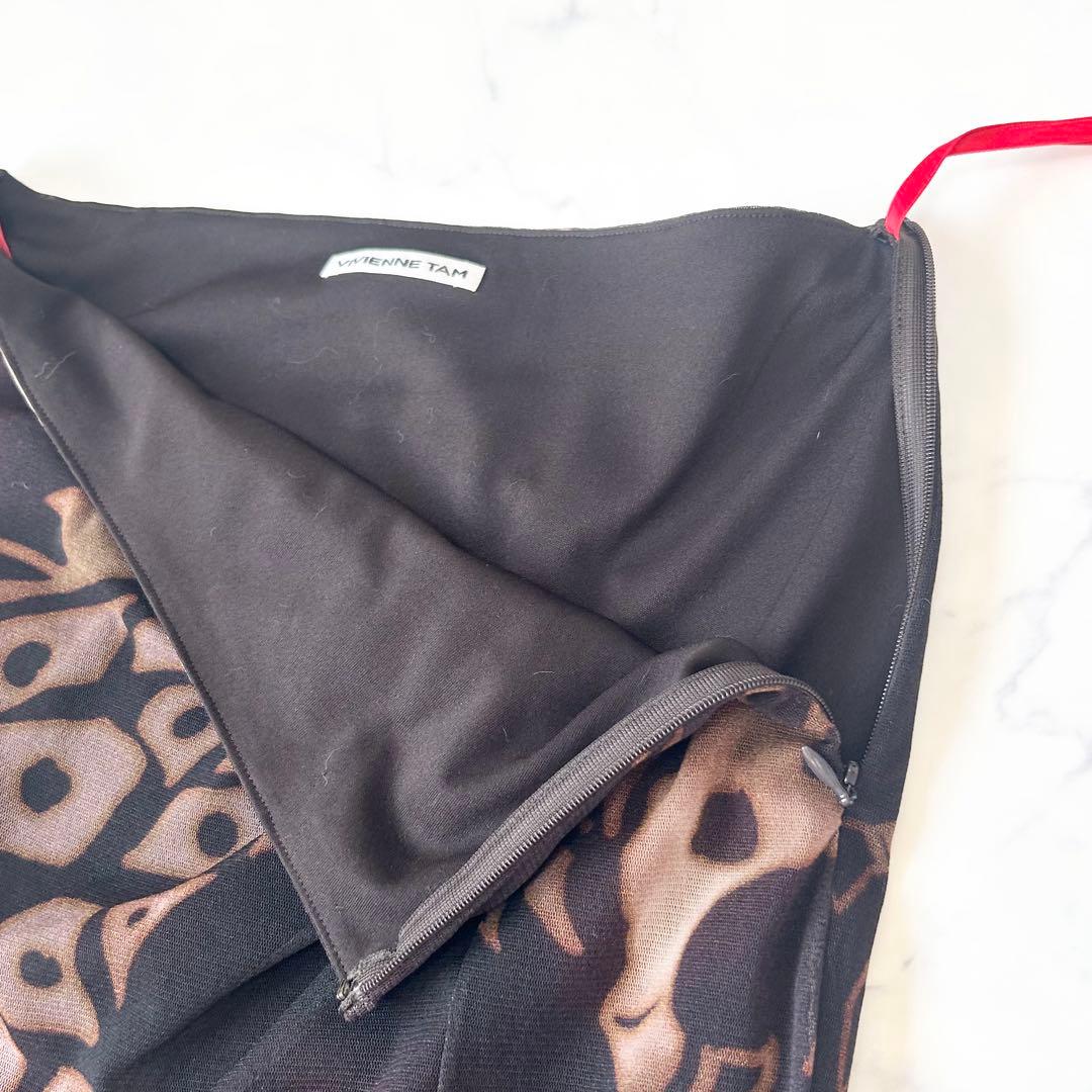 VIVIENNE TAM ヴィヴィアンタム パワーネットスカート 総柄 日本製