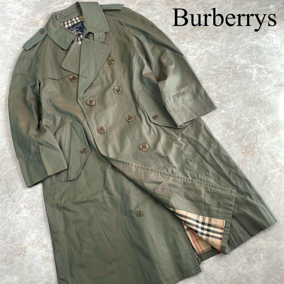 Burberrys バーバリー コットン 裏ノバチェック トレンチコート 玉虫色