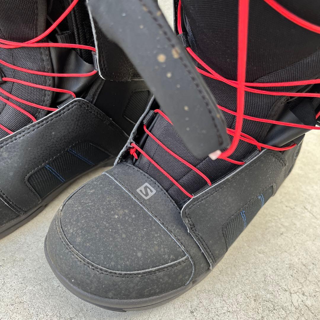 極上！超美品！！SALOMON スノーボードブーツ 黒/赤　一度のみ使用