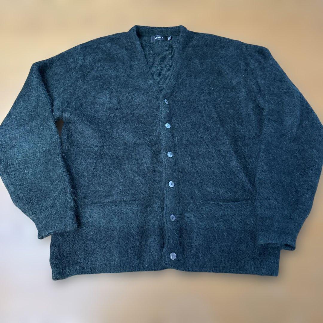 fragile モヘアカーディガン 送料無料 古着 lemon tea