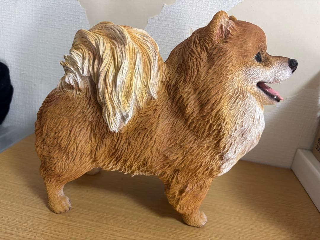 ポメラニアン 置物 ガーデニング　オブジェ　インテリア　#1