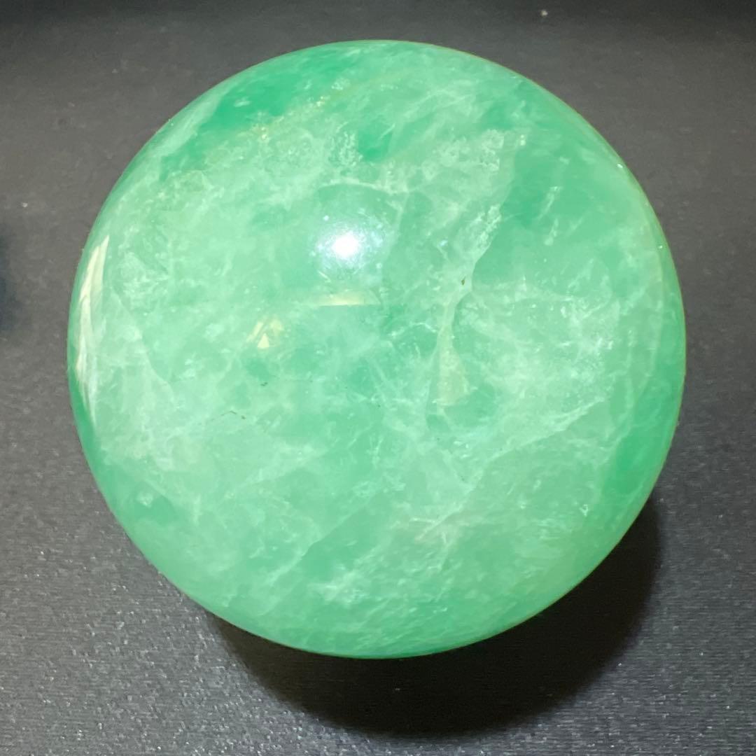 グリーンフローライト スフィア 0.9kg 82mm 丸玉 蛍石 高透明