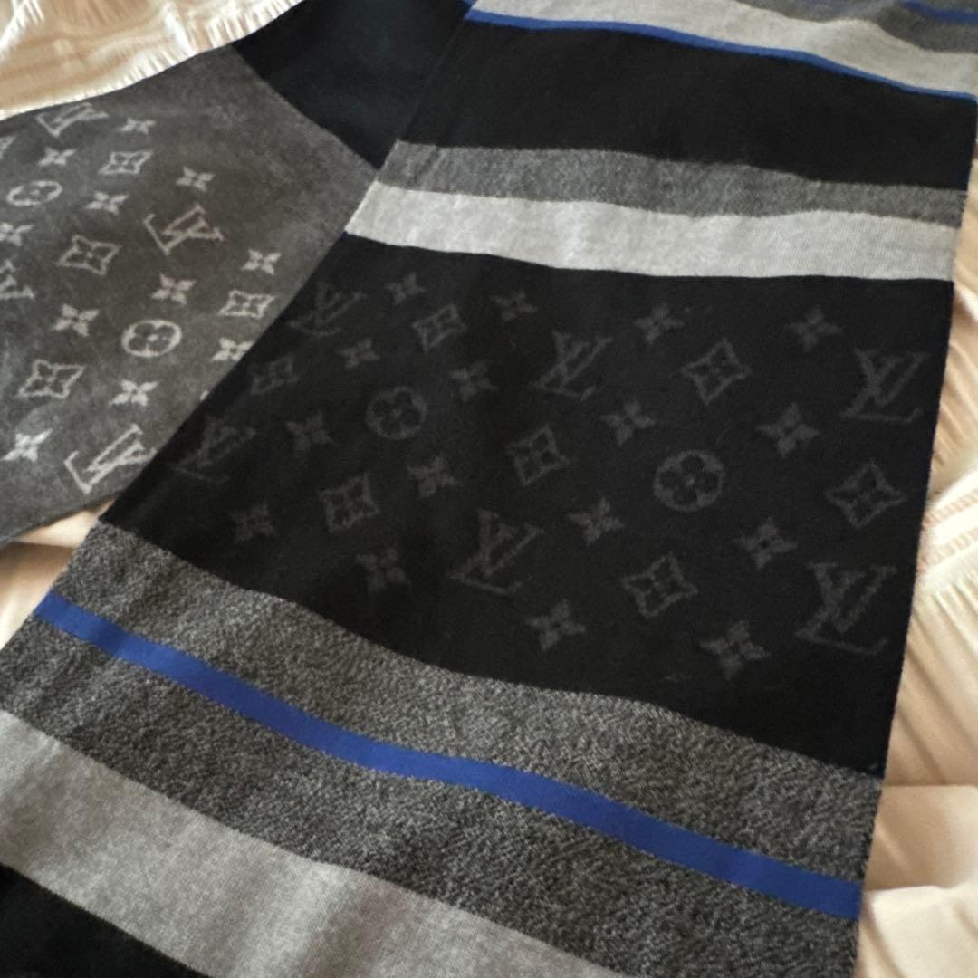 ルイヴィトン エシャルプ モノグラム カラーブロック マフラー M76573