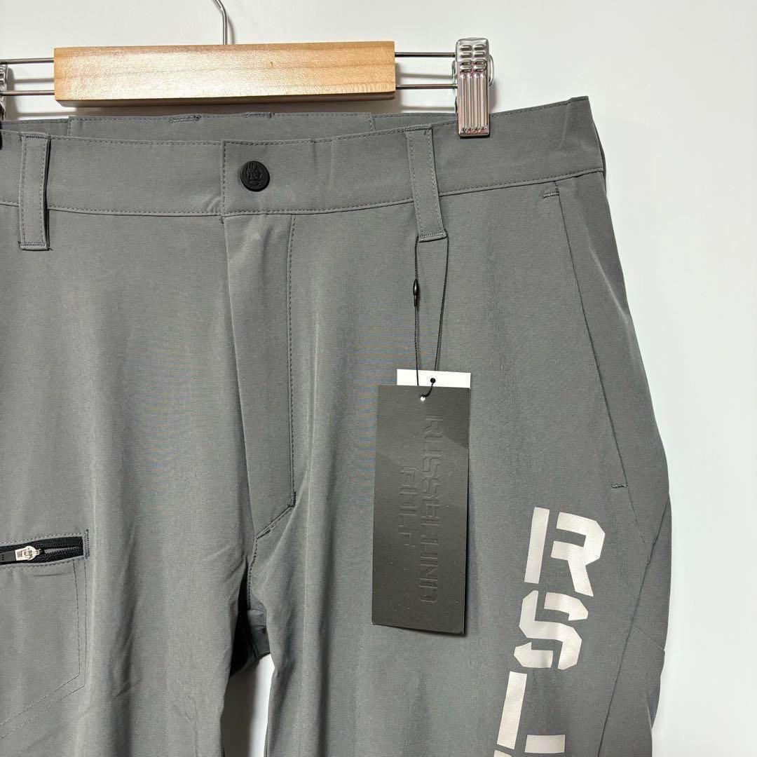 ラッセルノ ゴルフ ブランドロゴ ストレッチ ロングパンツ グレー L 5