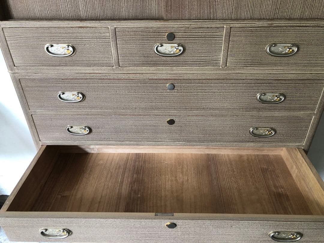 伝統工芸 桐箪笥 引き出し10個