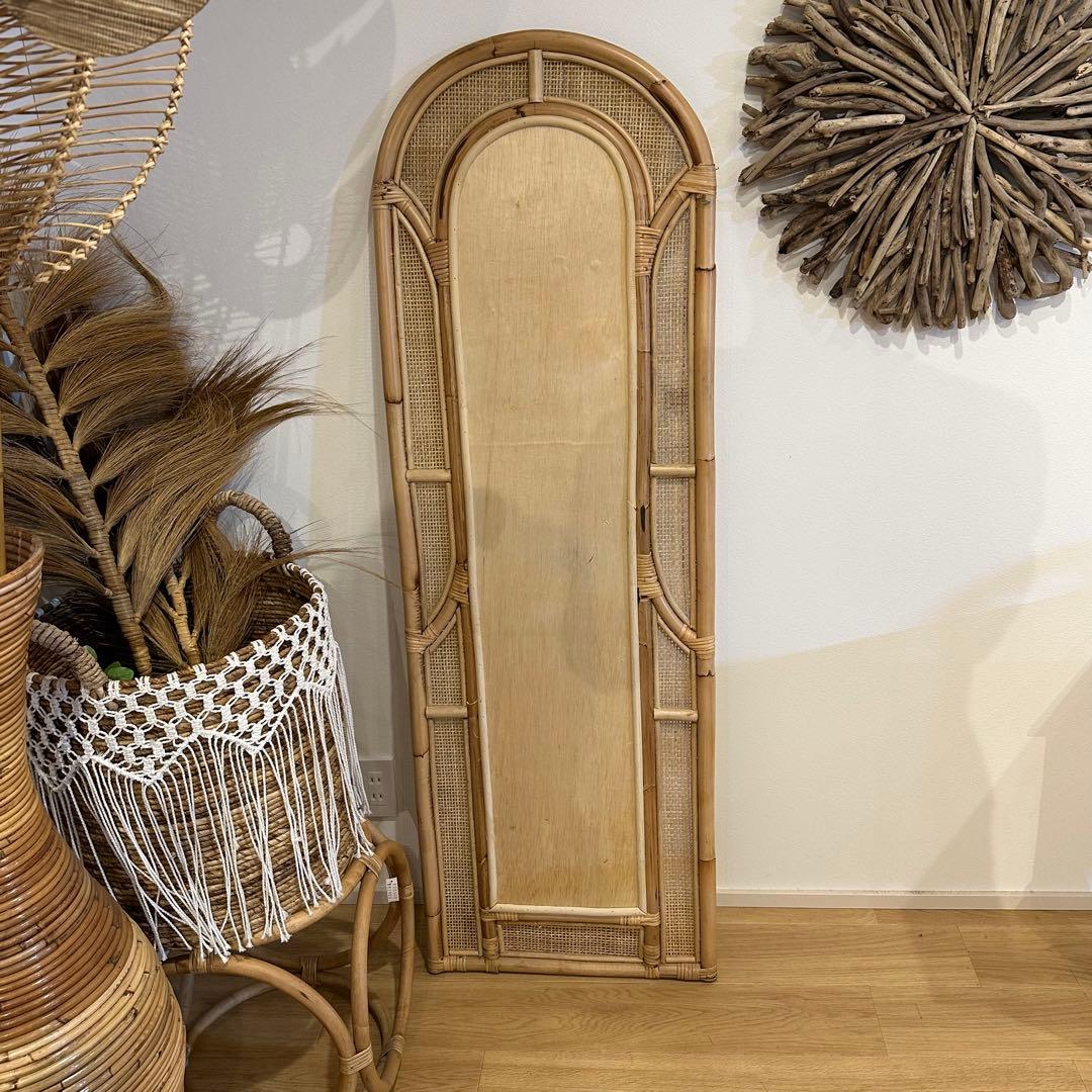 【在庫処分】バリ島ラタンミラー　姿見　高さ150cm 通常66,000円がなんと