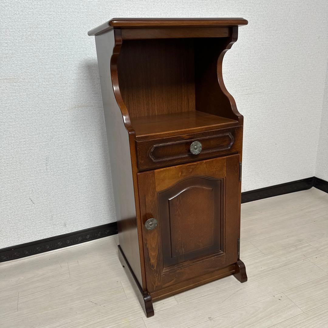 karimoku カリモク コロニアル 電話台 FAX台 花台 飾り台 ※i4※