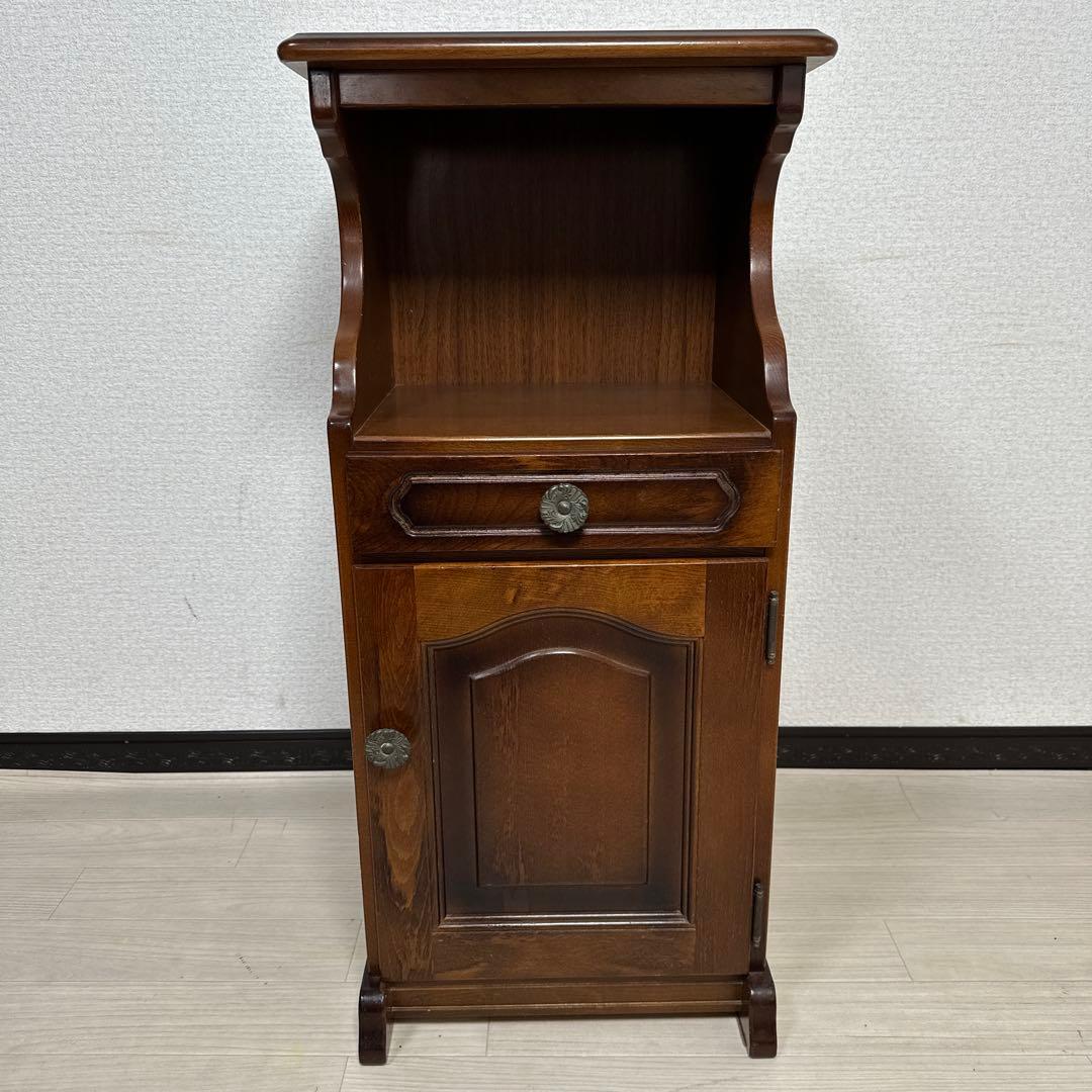 karimoku カリモク コロニアル 電話台 FAX台 花台 飾り台 ※i4※