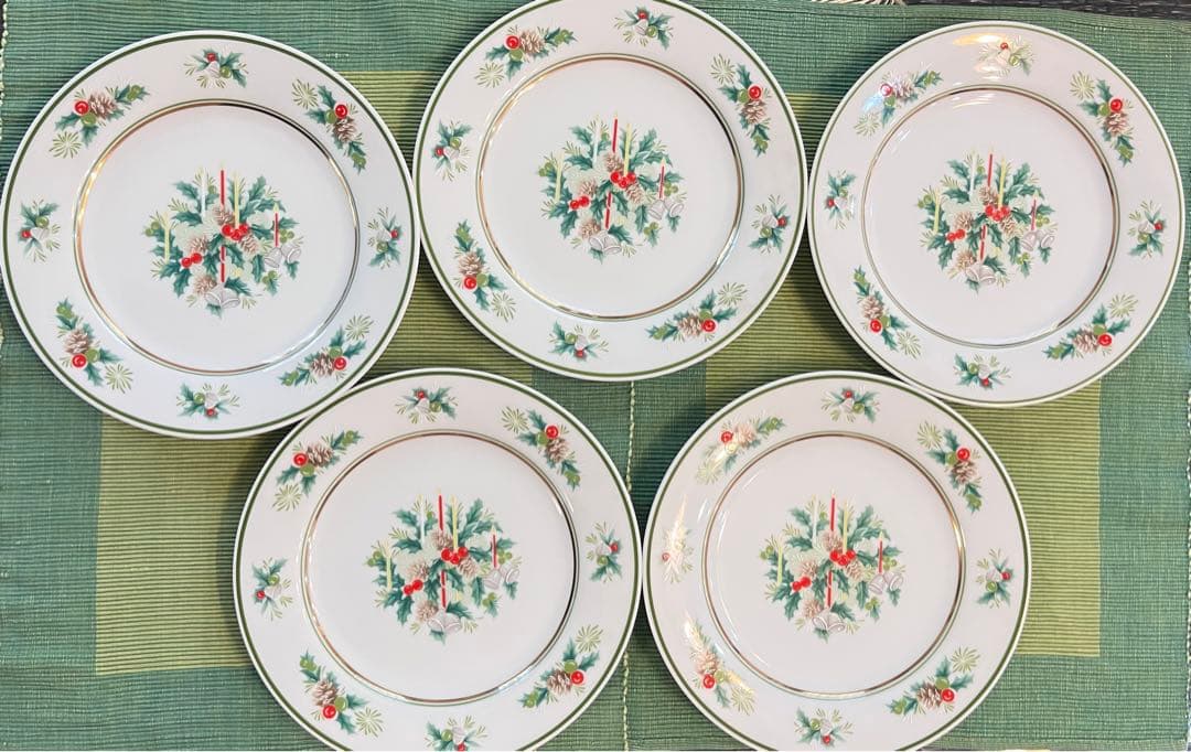 ノリタケ　クリスマス　プレート皿　5枚セット
