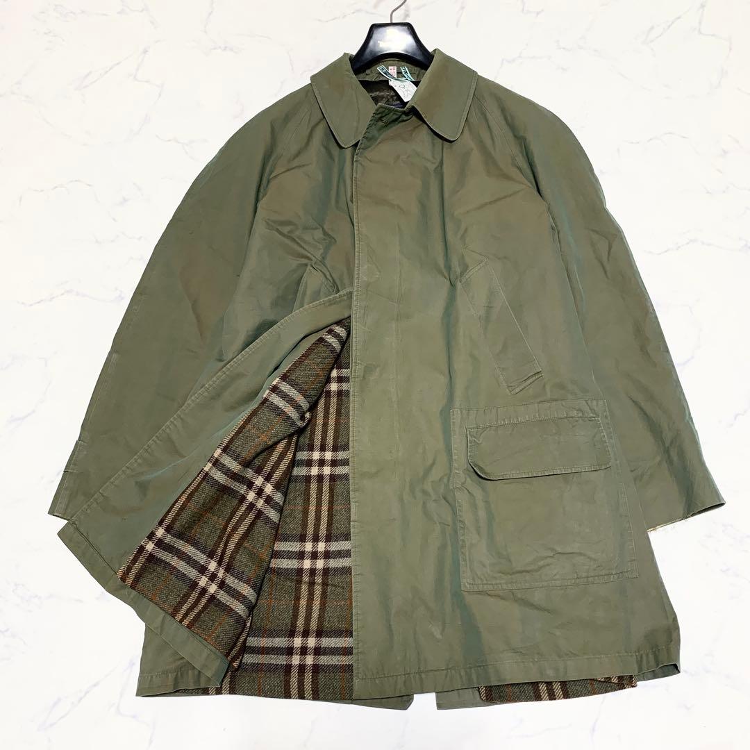 イギリス製　ヴィンテージ　バーバリー　ステンカラーコート　クリーニング済
