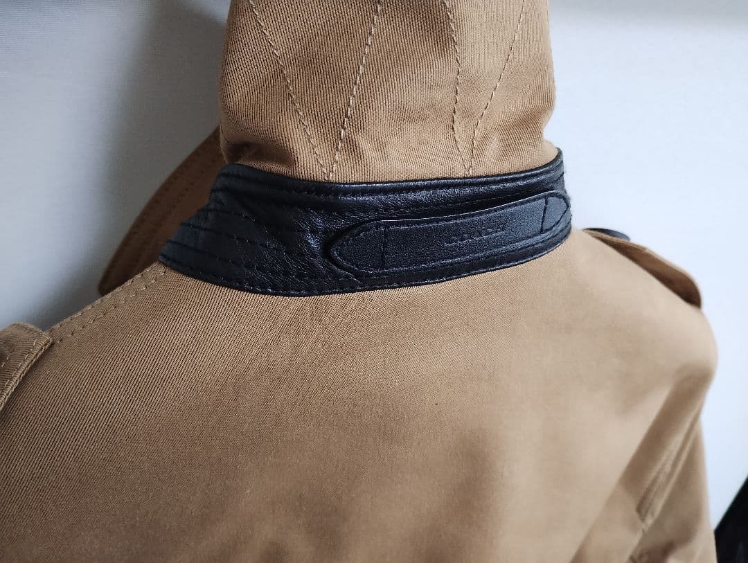 やま様　コーチ　トレンチコート　ブラウン　ベージュ　付属品完備　美品　XS