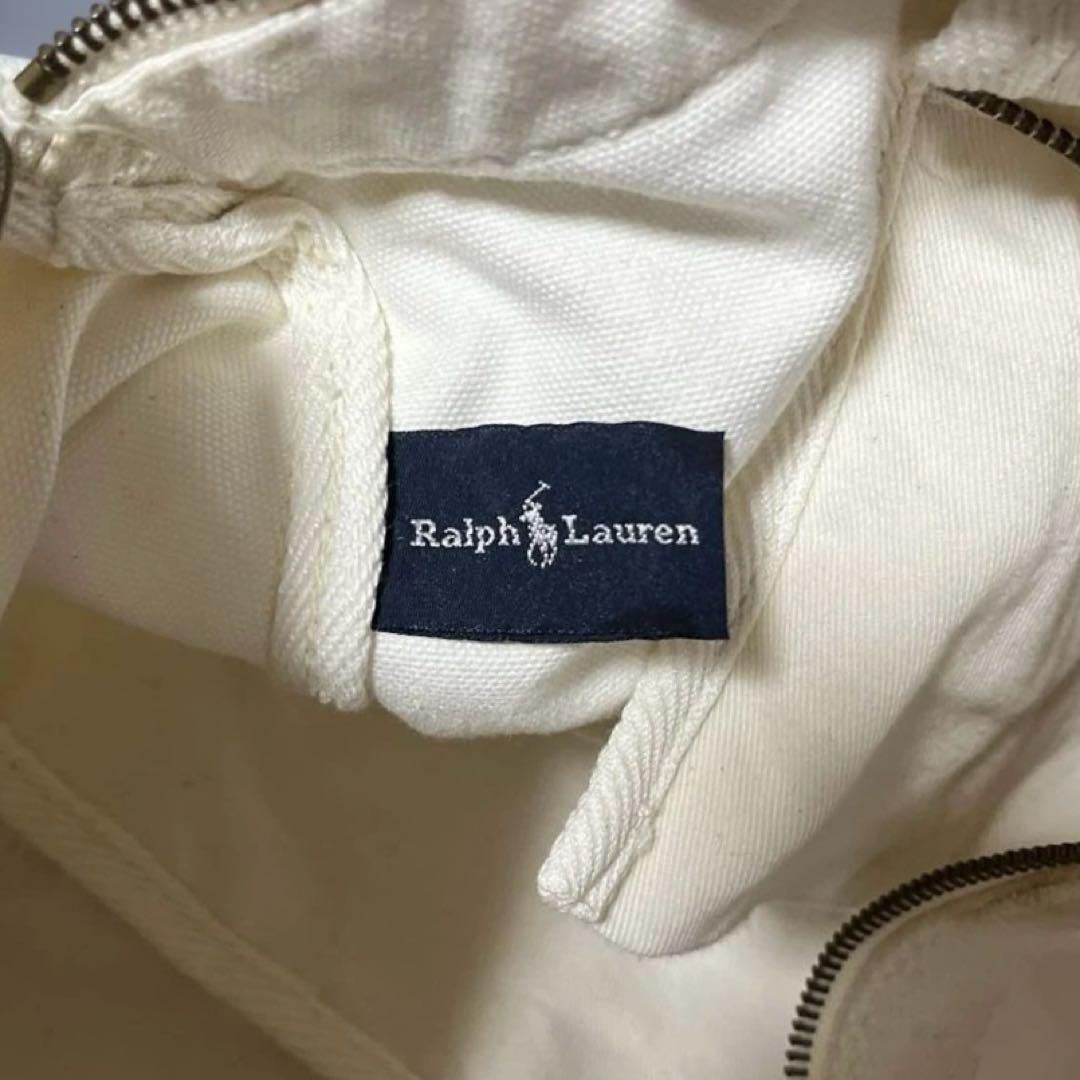 希少✨ポロラルフローレン 2way キャンバス　ベア　ボストン　ホワイト白