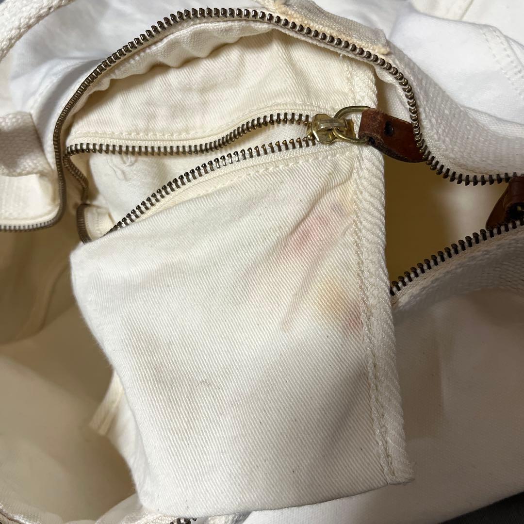 希少✨ポロラルフローレン 2way キャンバス　ベア　ボストン　ホワイト白