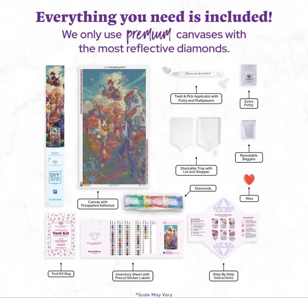 ダイヤモンドアートクラブ　DAC Plant Delivery植物の配達　キット