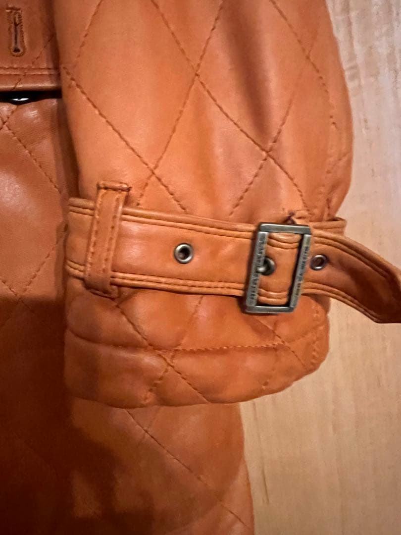 ピ*ー様 Burberry Black Label レザートレンチコート