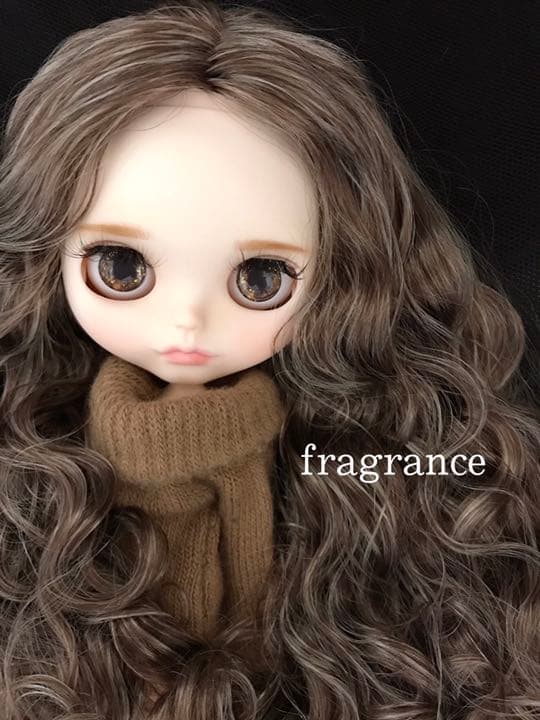 アイシードール　カスタムドール　ブライス　白肌　ブラウンmix