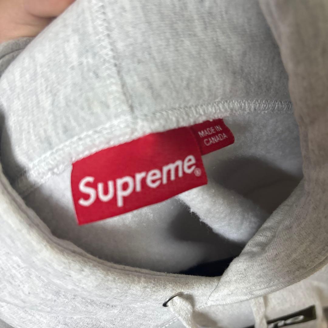 Supreme カモフラージュロゴ パーカー グレー