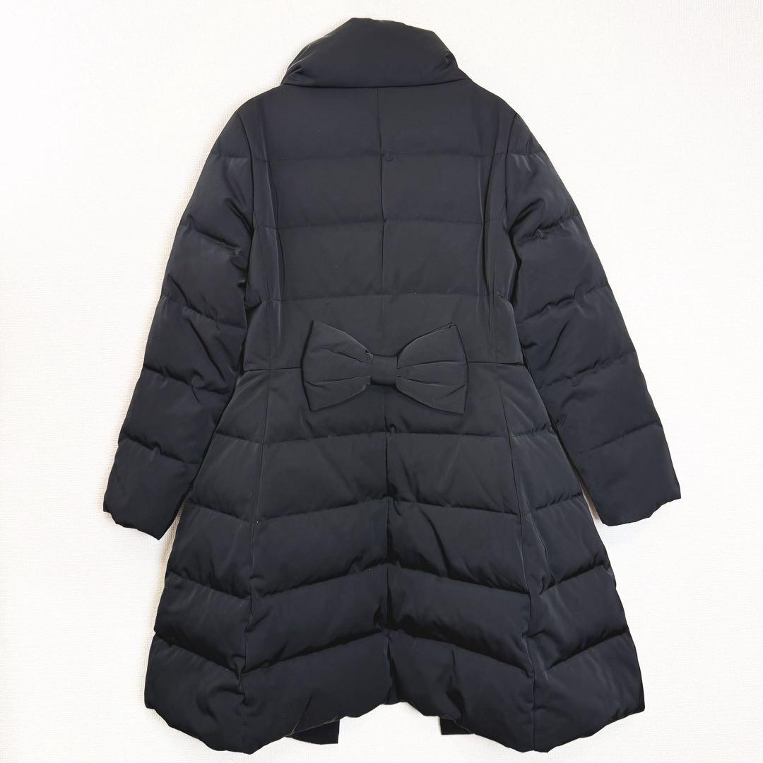 Kate Spadeケイトスペード ダウンジャケット コート リボン ブラック
