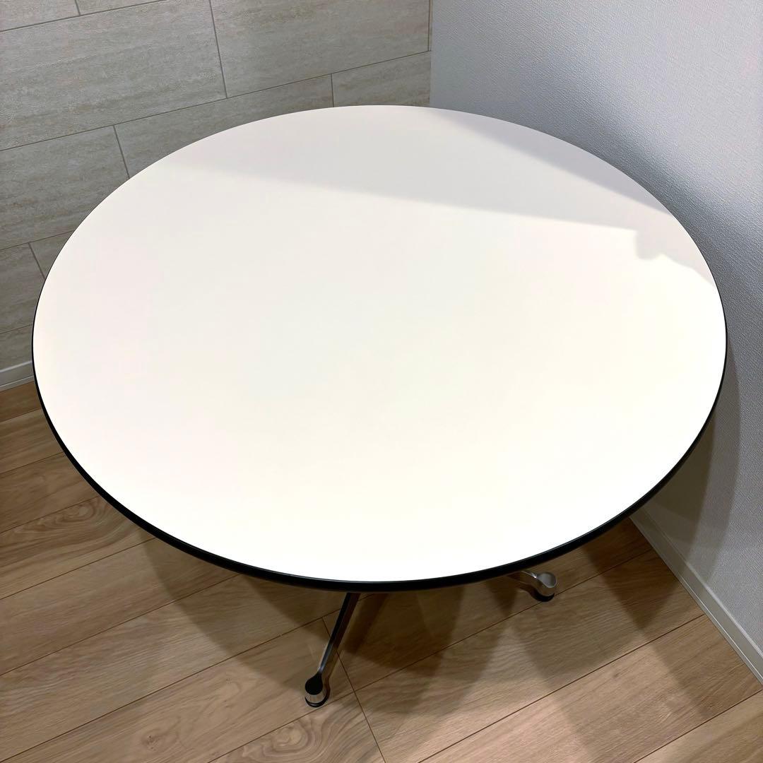 【超美品】イームズ コントラクトベース 丸テーブルh700 Ф905