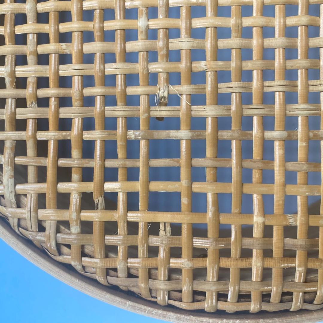 m*9様 籐製とおし（8寸）　と木枠ふるい 　2個セット（中古品）