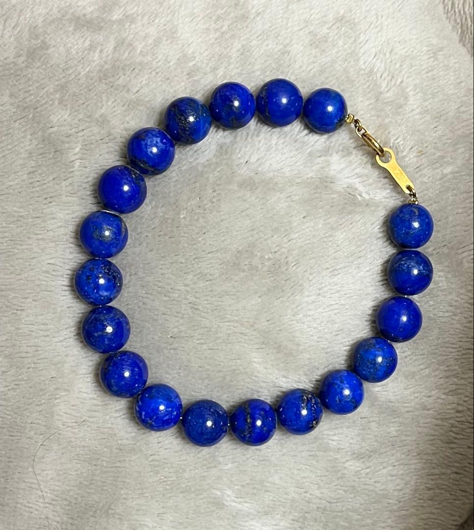 k18 ラピスラズリ ブレスレット K18留め具