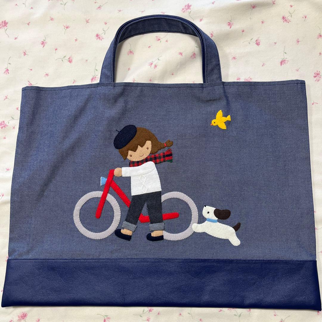 まりり　ファミリア　デニムバッグ　新品未使用品