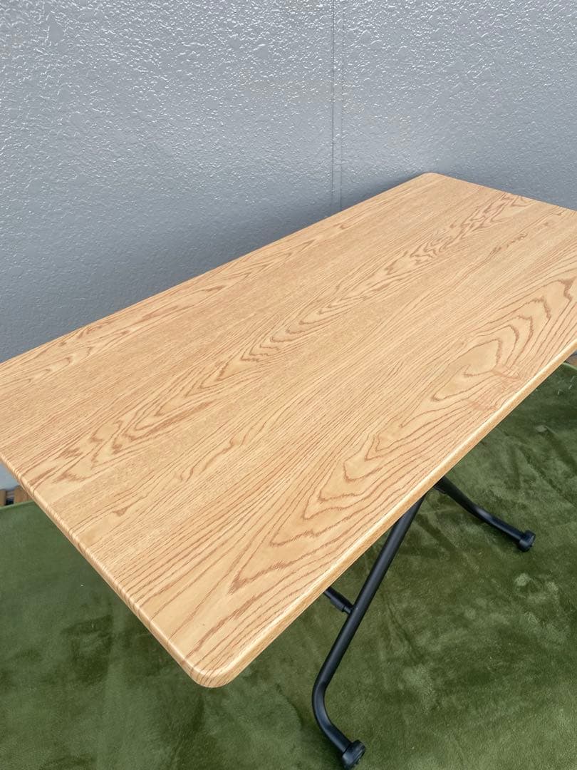 ニトリ昇降センターテーブル ホワイトウオッシュ 折りたたみ