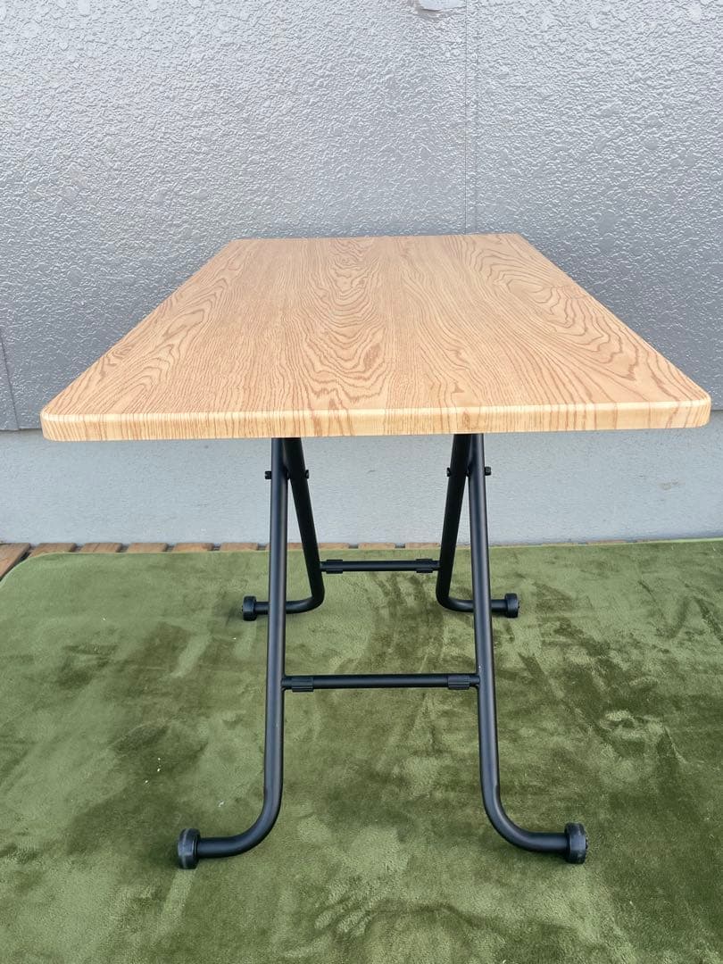 ニトリ昇降センターテーブル ホワイトウオッシュ 折りたたみ