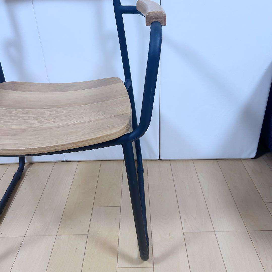 北欧　モリヨシ　Flo POKKYARMCHAR ナラ材　アーム付き　天然木希少