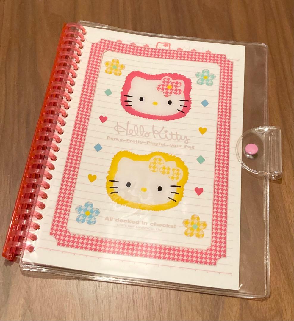 1997年製⚫︎ハローキティ⚫︎B5バインダーノート⚫︎インデックス⚫︎罫線⚫︎サンリオ