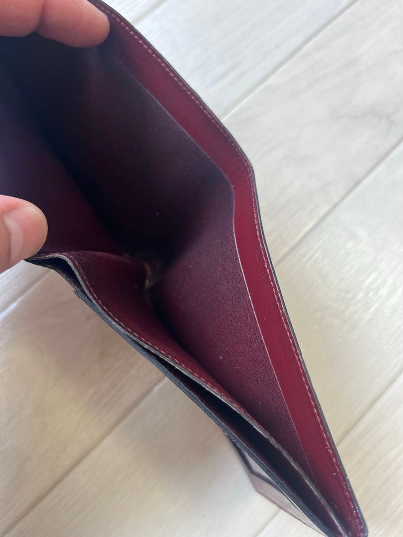 エルメス HERMES レザー 二つ折り 折財布 コンパクトウォレット ○L刻