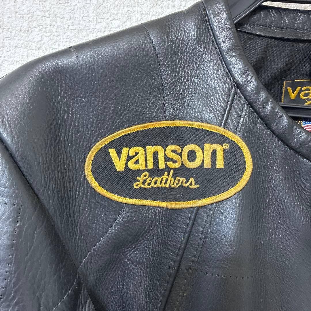 vanson レザー シングルライダースジャケット