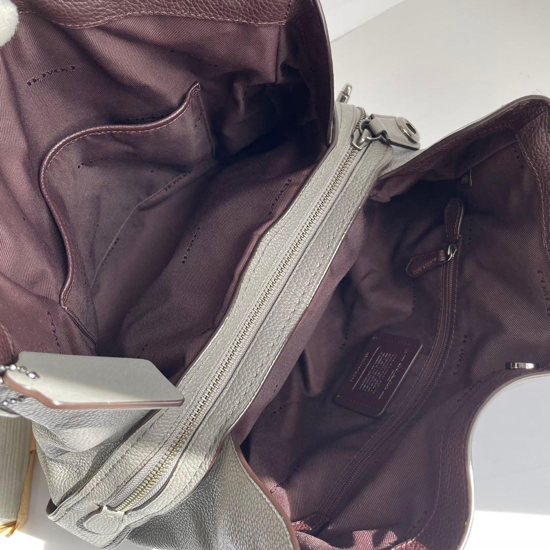 ✨未使用レベル✨　coach イーディー　トートバッグ　グレー　レザー