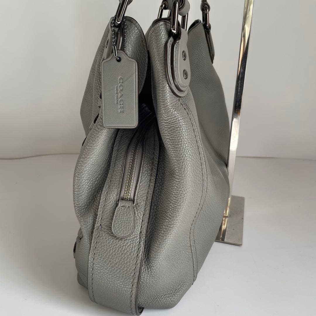 ✨未使用レベル✨　coach イーディー　トートバッグ　グレー　レザー