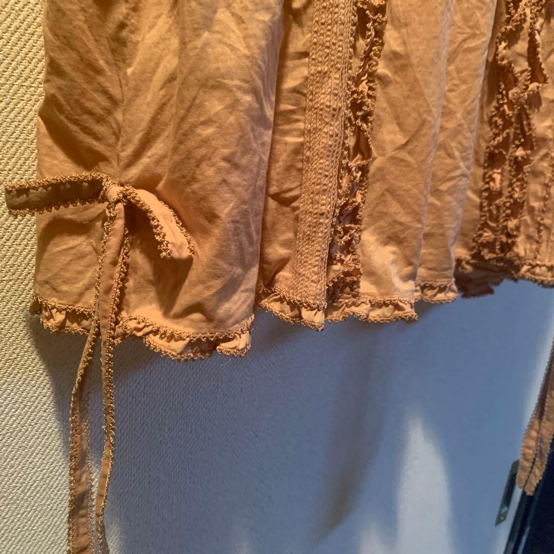 ワンダフルワールド　リバイバル　ブラウス　少々難あり　オレンジ系